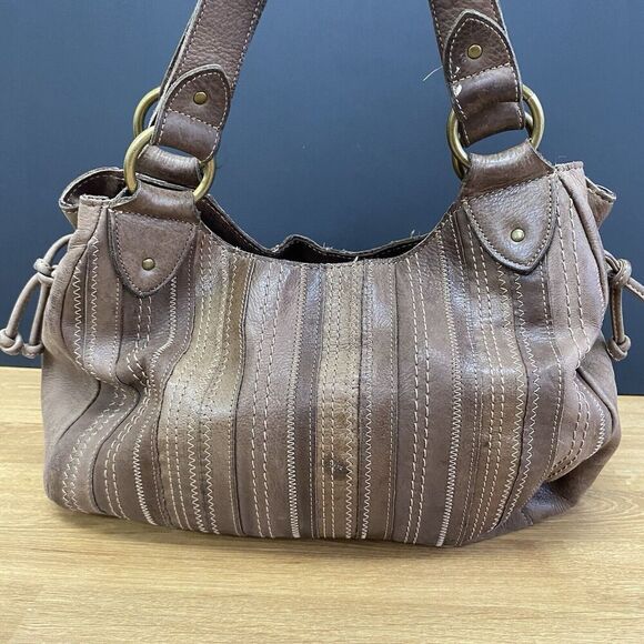 Vintage Fossil 75082 Brown Leather Eyelet - Picture 7 of 12